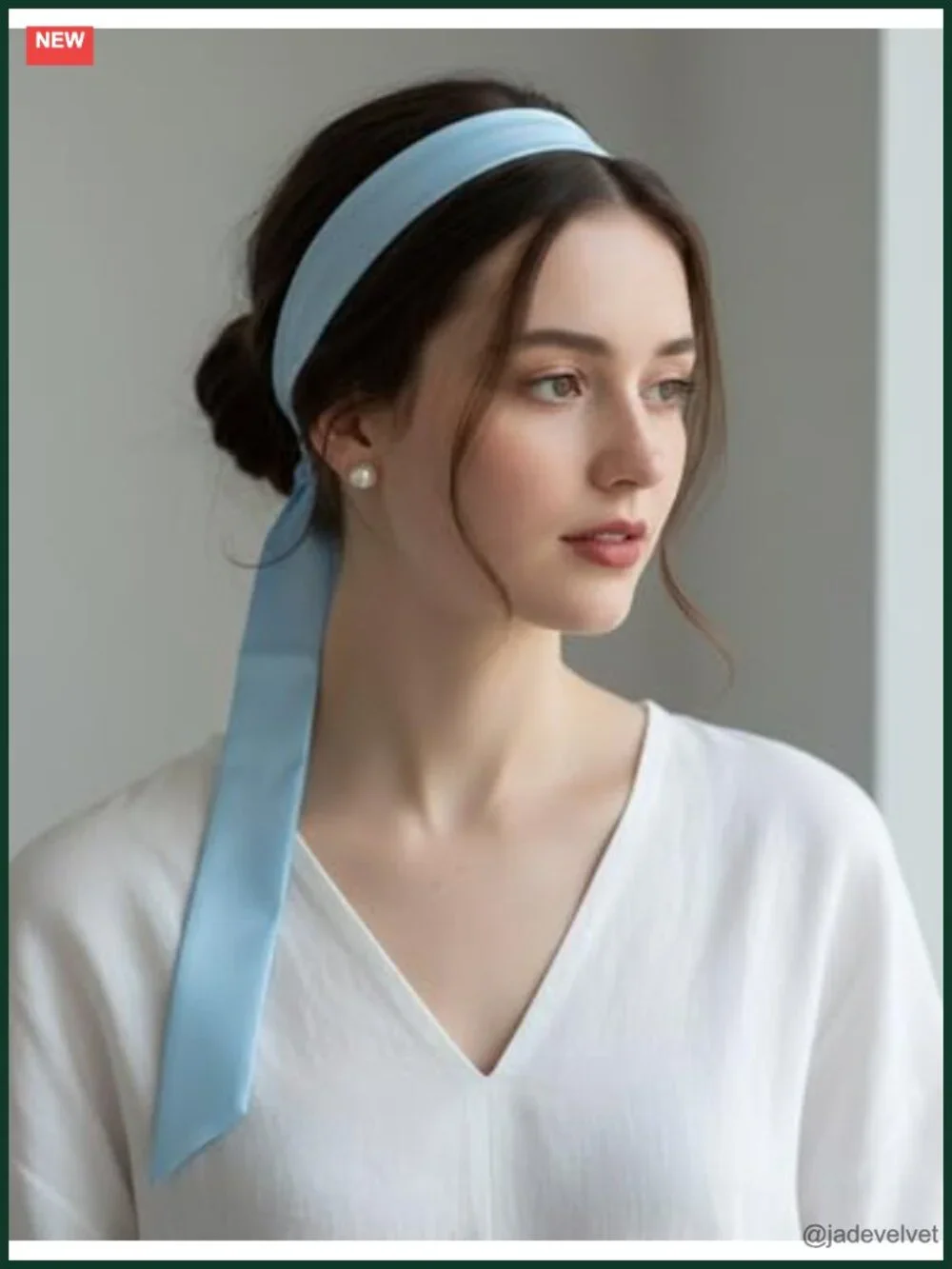 Women's Silk Satin Skinny Scarf Necktie Wrap Hair Accessory